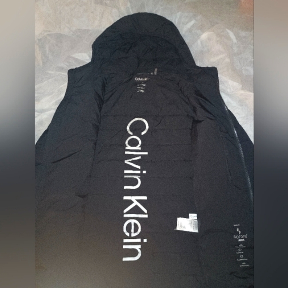 Calvin Klein Sorona Aura Light Weight puffer jacket with Hood (Infinite Stretch)